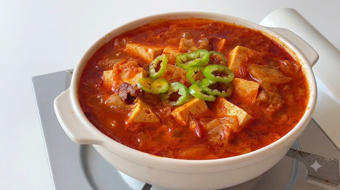 Ragoût Coréen de Poitrine de Porc au Kimchi (Daeji Dubu Kimchi-jjigae)