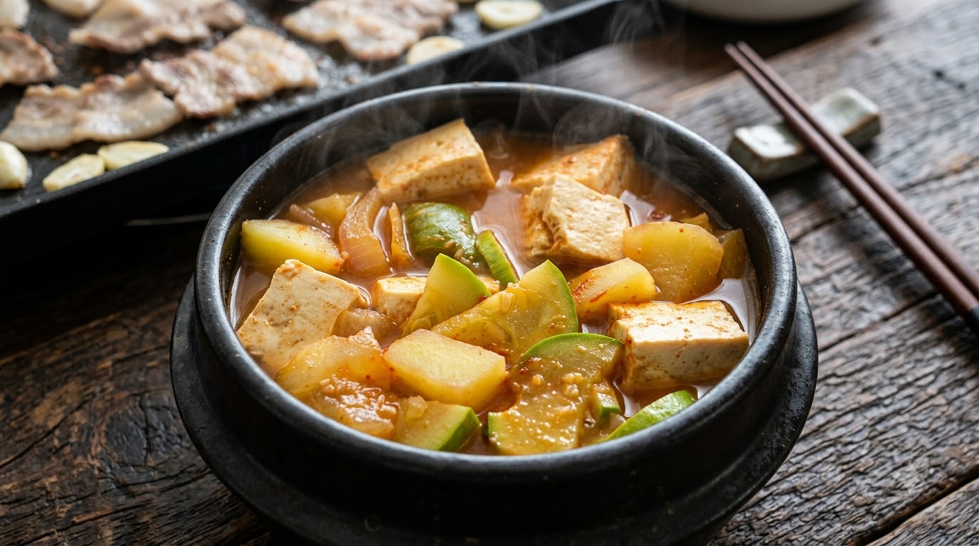 Doenjang Jigae Traditionnel (Ragoût de Pâte de Soja Coréen)