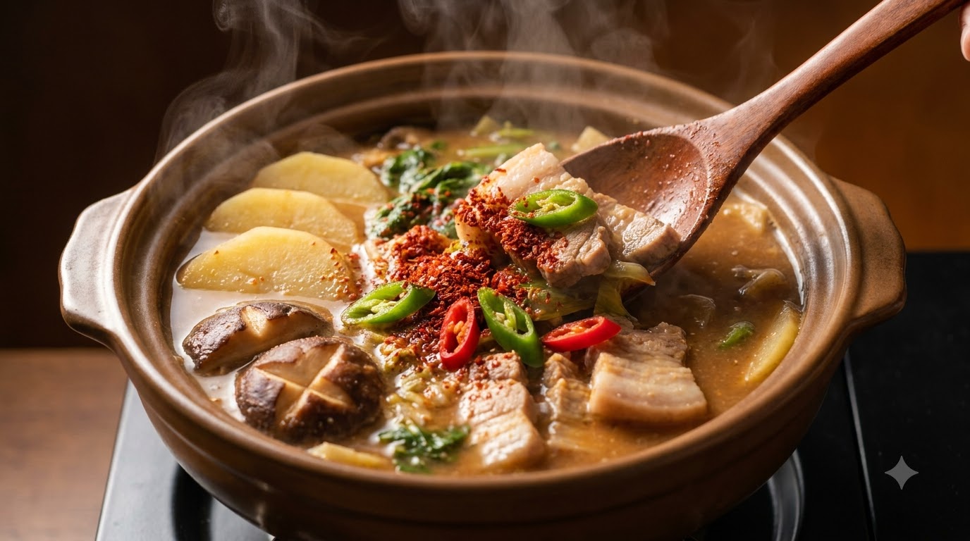 Ragoût Coréen Authentique à la Pâte de Soja (Doenjang-jjigae)