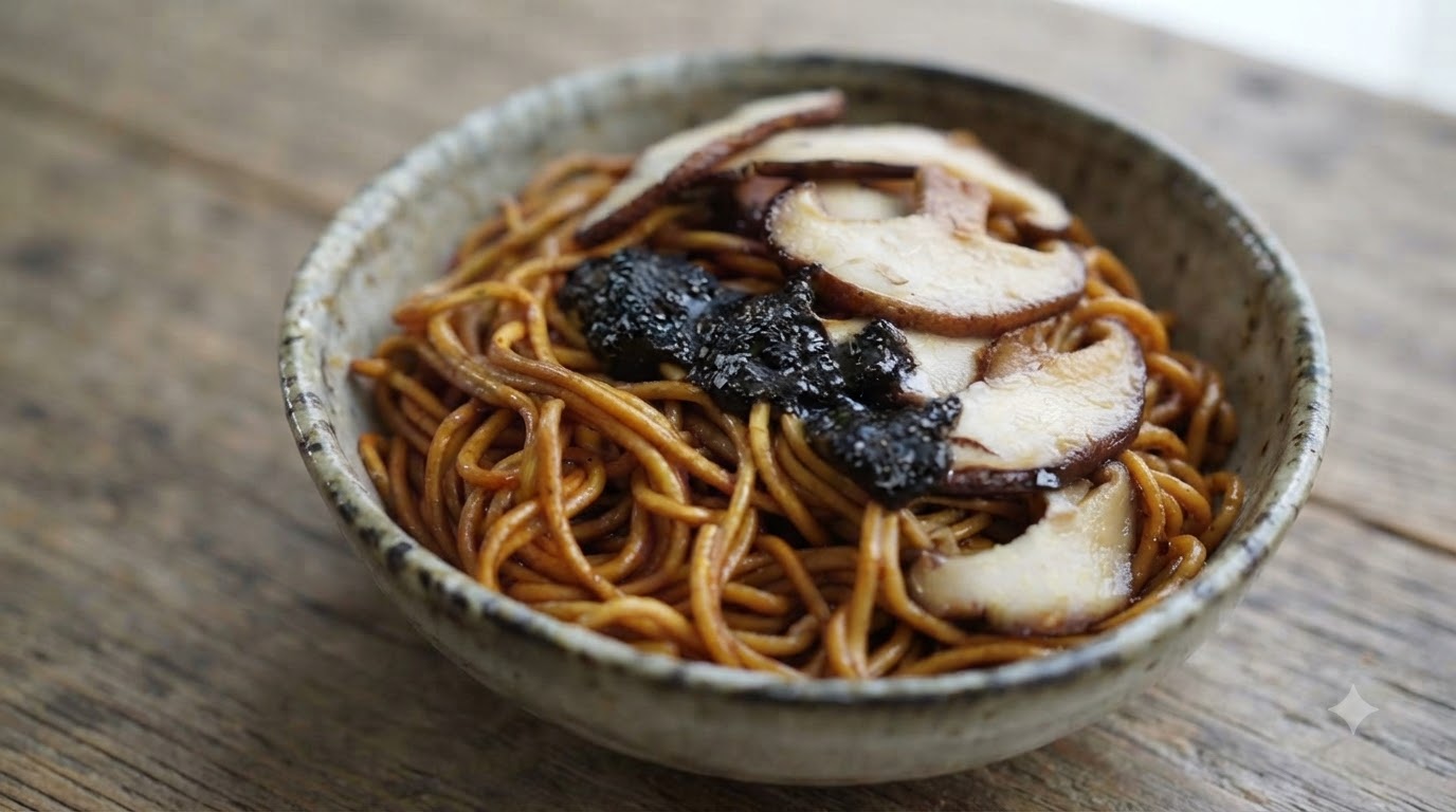Nouilles Mélangées à la Truffe Noire (Cong You Ban Mian)