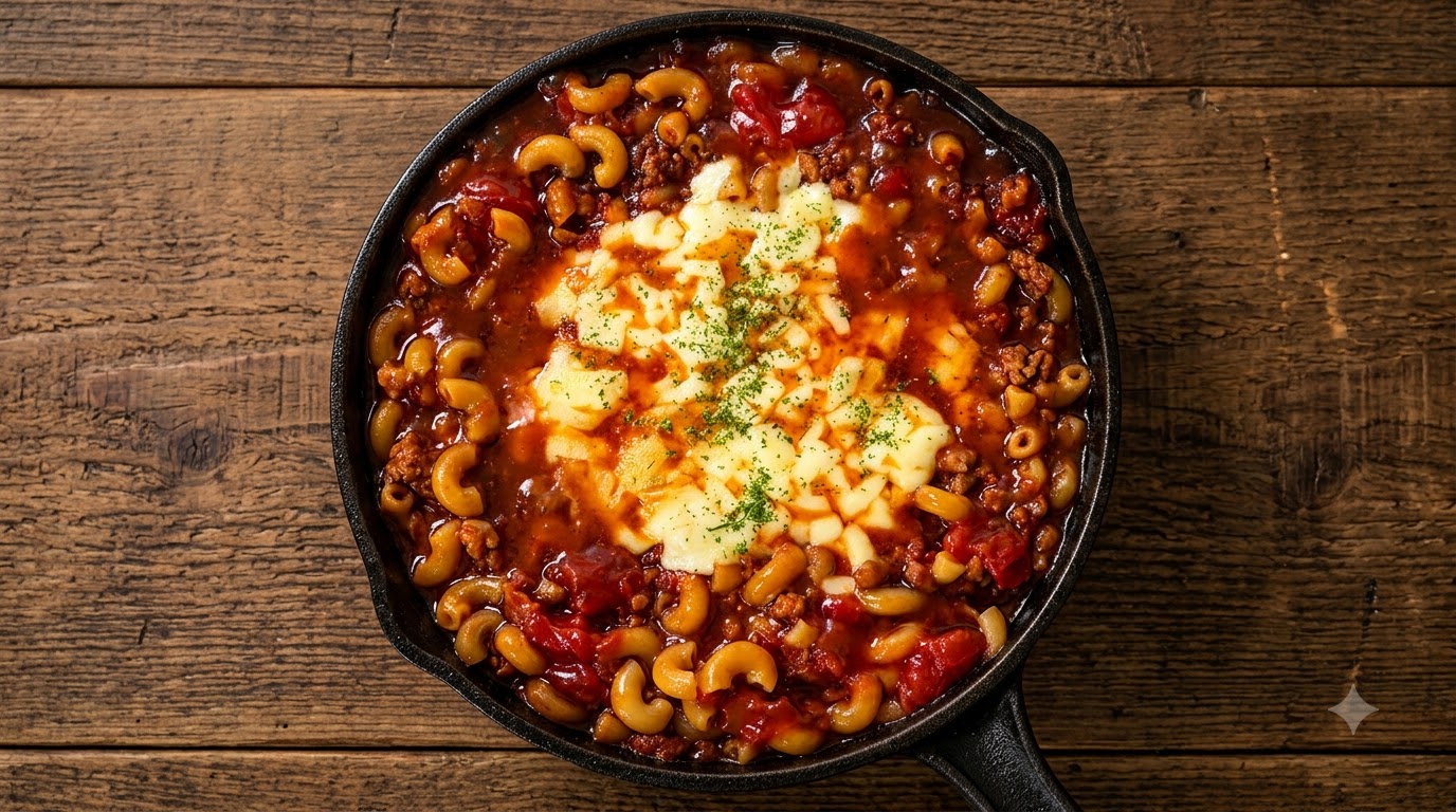 Macaroni à la Sauce Viande et Tomate à la Truffe Noire avec Fromage Fond