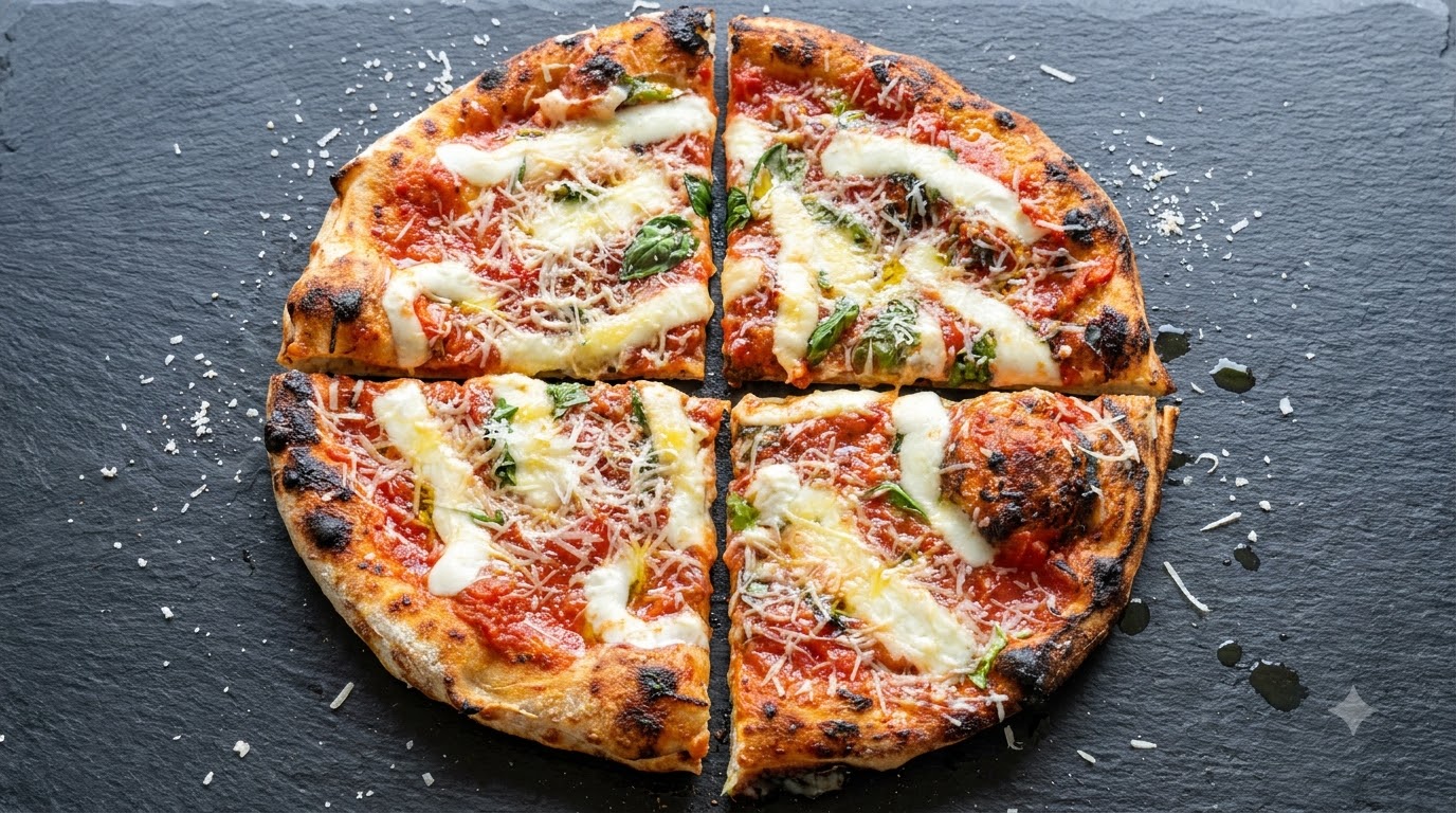 Pizza Margherita à double couche